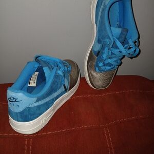 Nike Air Kids' Blue and Gray Sneakers